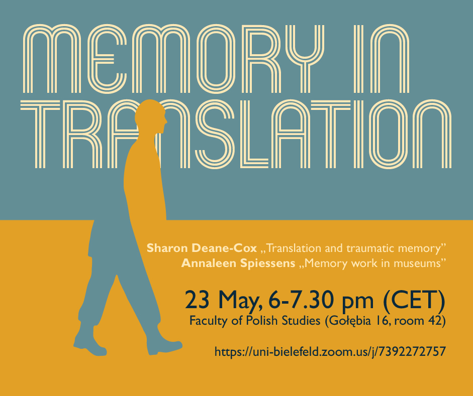 Memory in Translation: wykład prof. Sharon Deane-Cox i prof. Annaleen Spiessen